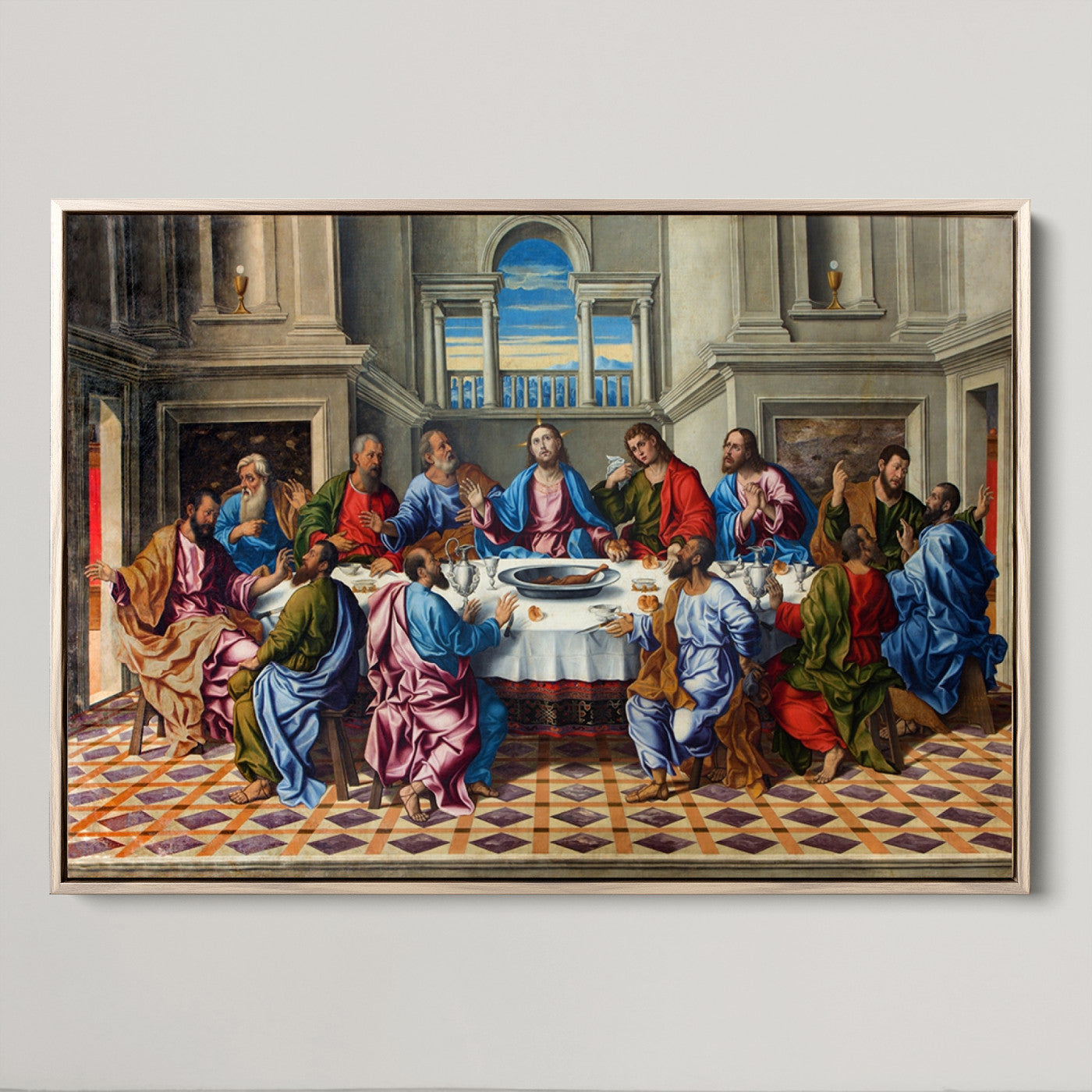 18691-MGV-CV-36X24-The Last Supper Multi Panel Canvas Wall Art