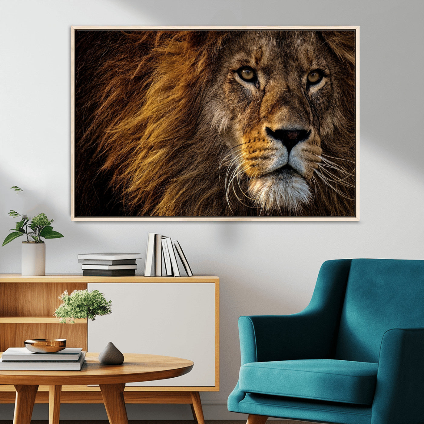 MGV-FC-36X24 - Mighty Lion Wall Art Animal Canvas Print