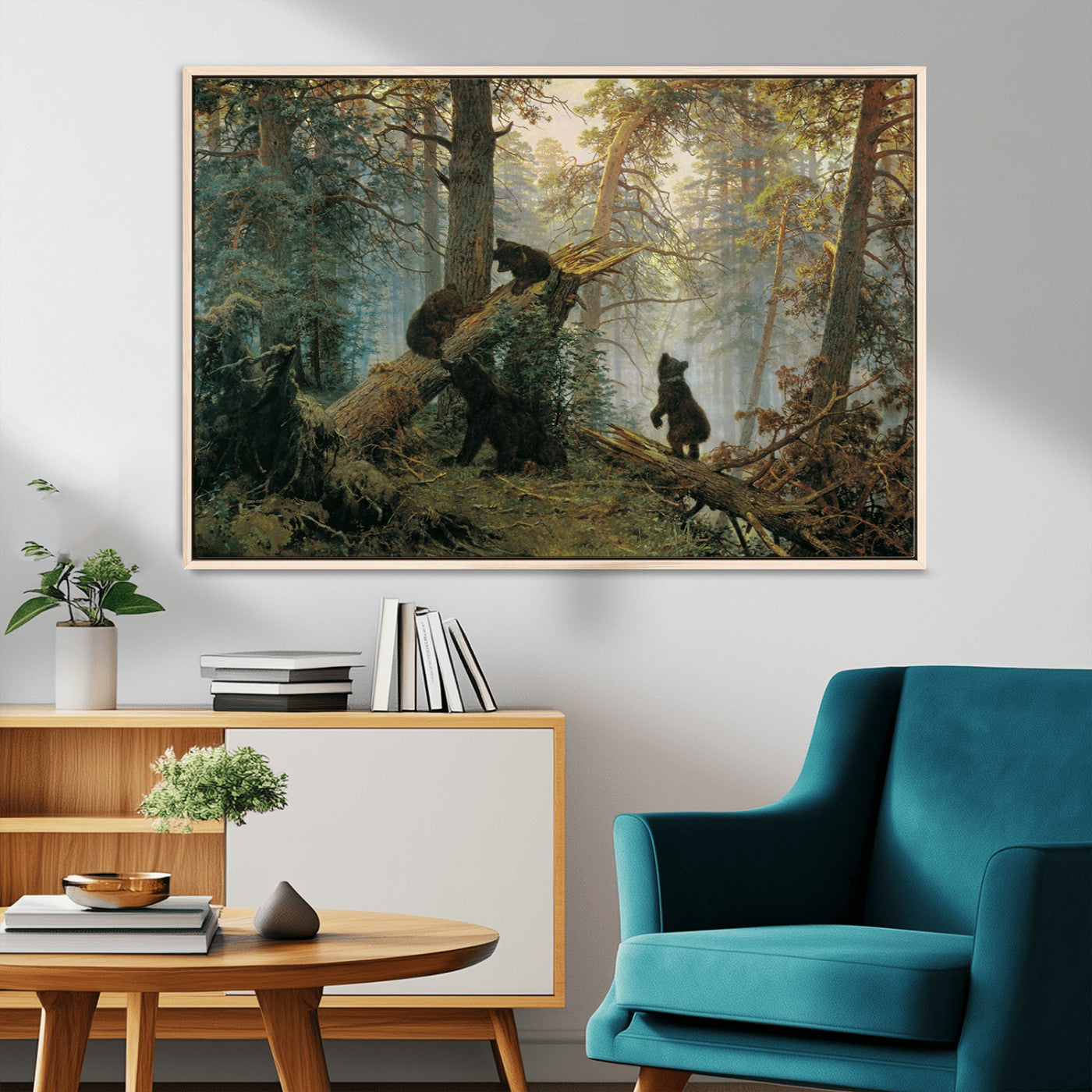 MGV-FC-36X24 - Grizzly Bear Cubs Wall Art Canvas Print