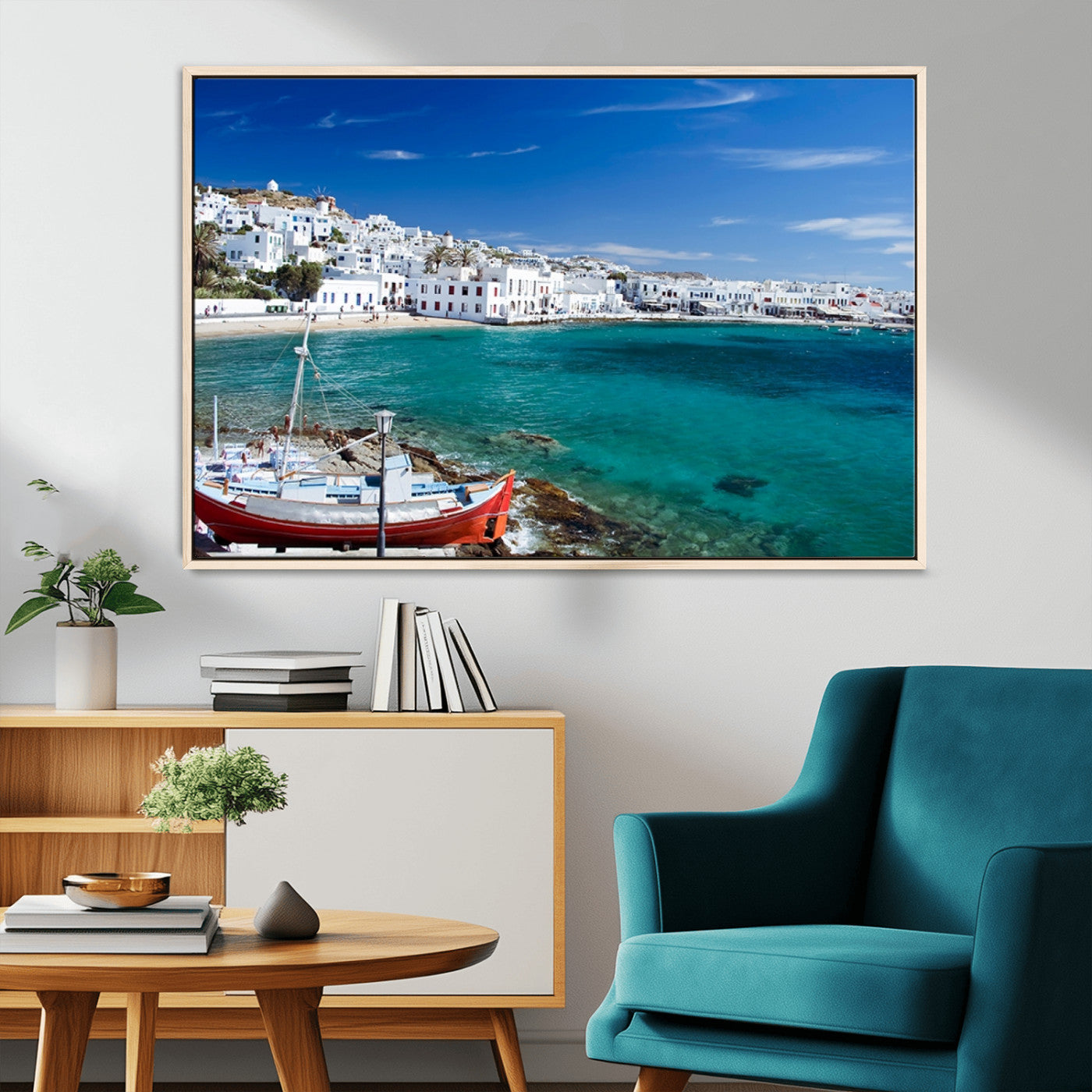 MGV-FC-36X24 - Santorini Wall Art Canvas Print