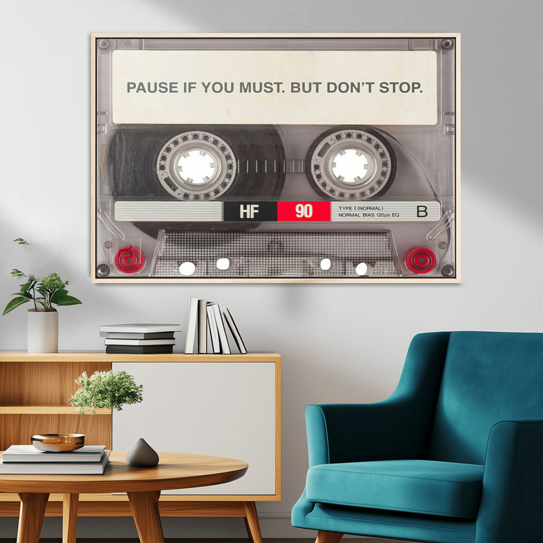 Music Cassette Iconic Wall Art Canvas Print