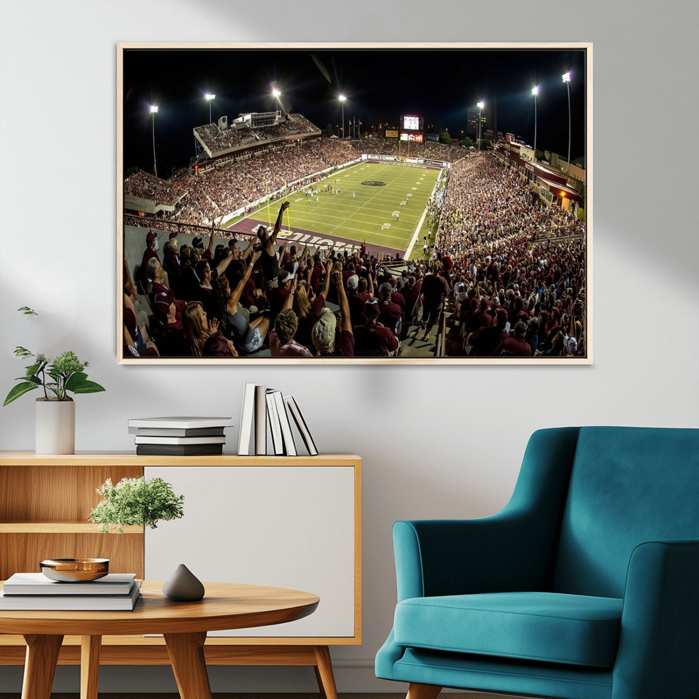 -Washington-Grizzly Stadium Canvas Print, American Football Wall Art Canvas Print, Stadium Sport Wall