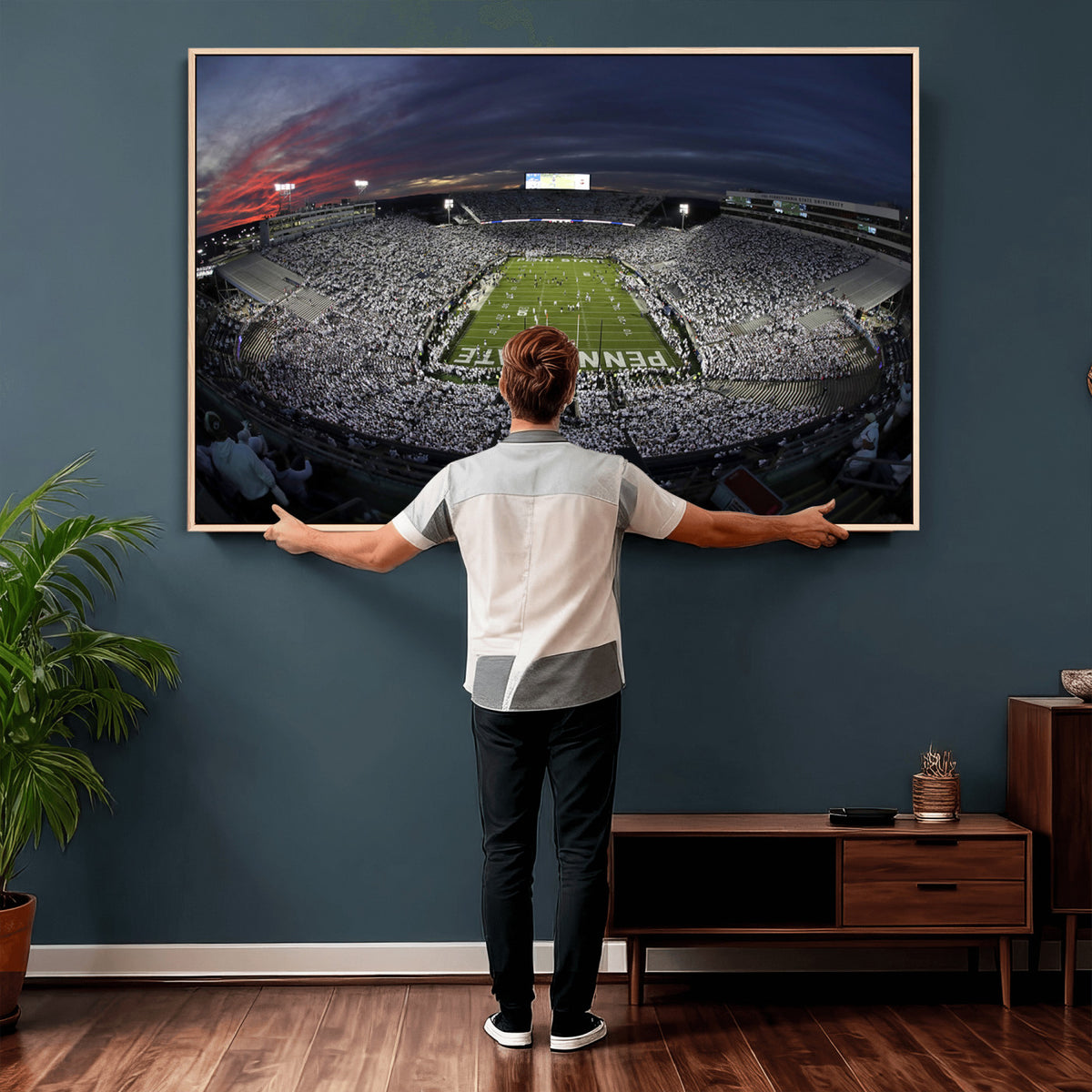 59877-MGV-CV-36X24 - Penn State University Nittany Lions Football Team Print