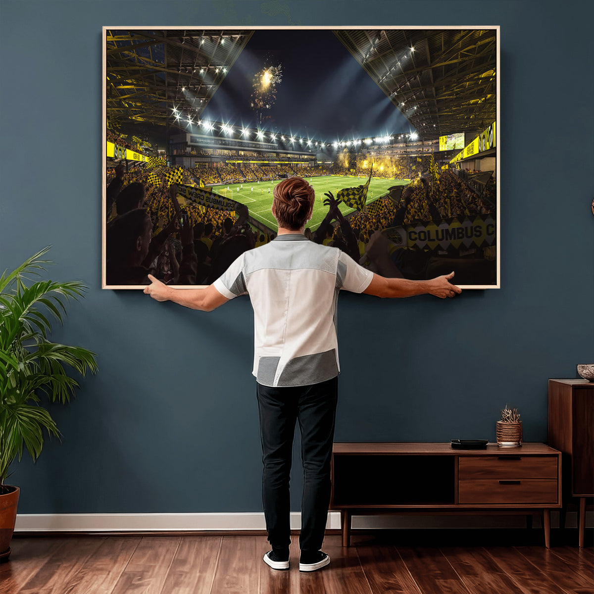 51122-MGV-CV-36X24 - Columbus Crew Soccer Team Print - Columbus Crew Stadium Wall Art Canvas Print