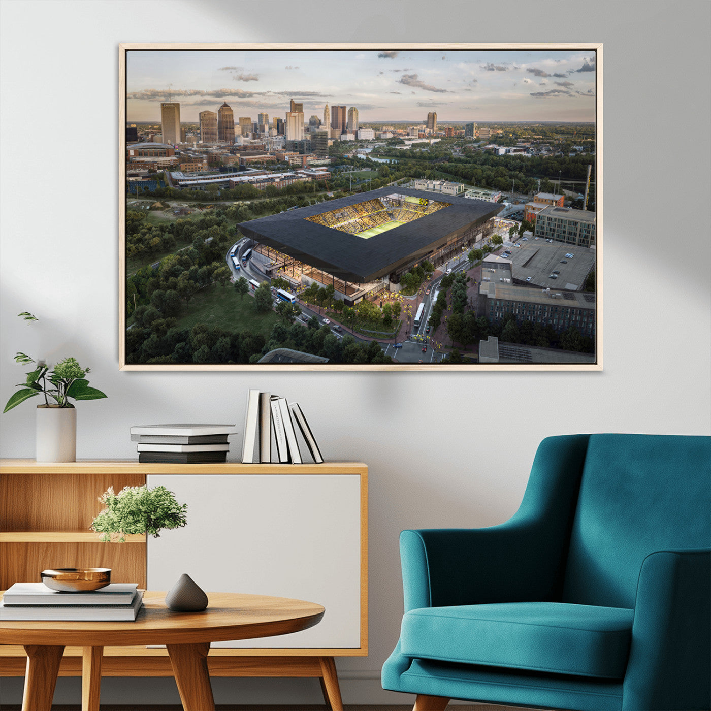 MGV-FC-36X24 - Columbus Crew Soccer Team Print - Columbus Crew Stadium Wall Art, Columbus Crew Soccer Wall Art