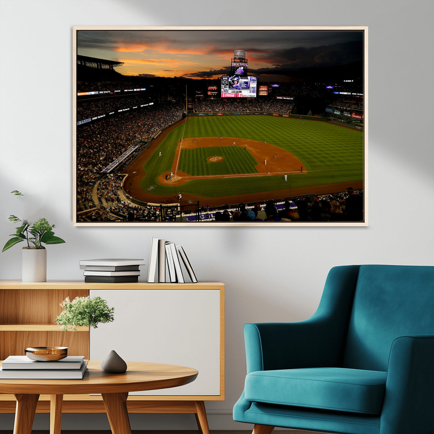 MGV-FC-36X24 - Colorado Rockies Coors Field Wall Art Canvas Print - MLB Baseball Stadium