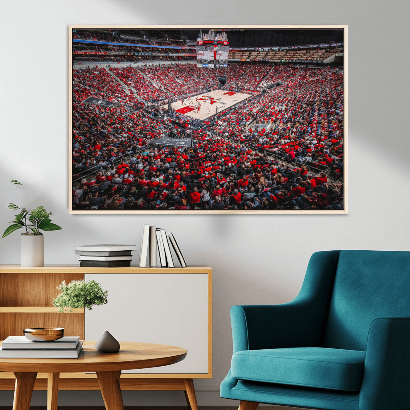 MGV-FC-36X24 - Louisville Cardinals Basketball Print Canvas - Louisville KFC Yum Center Arena Wall Art Canvas Print