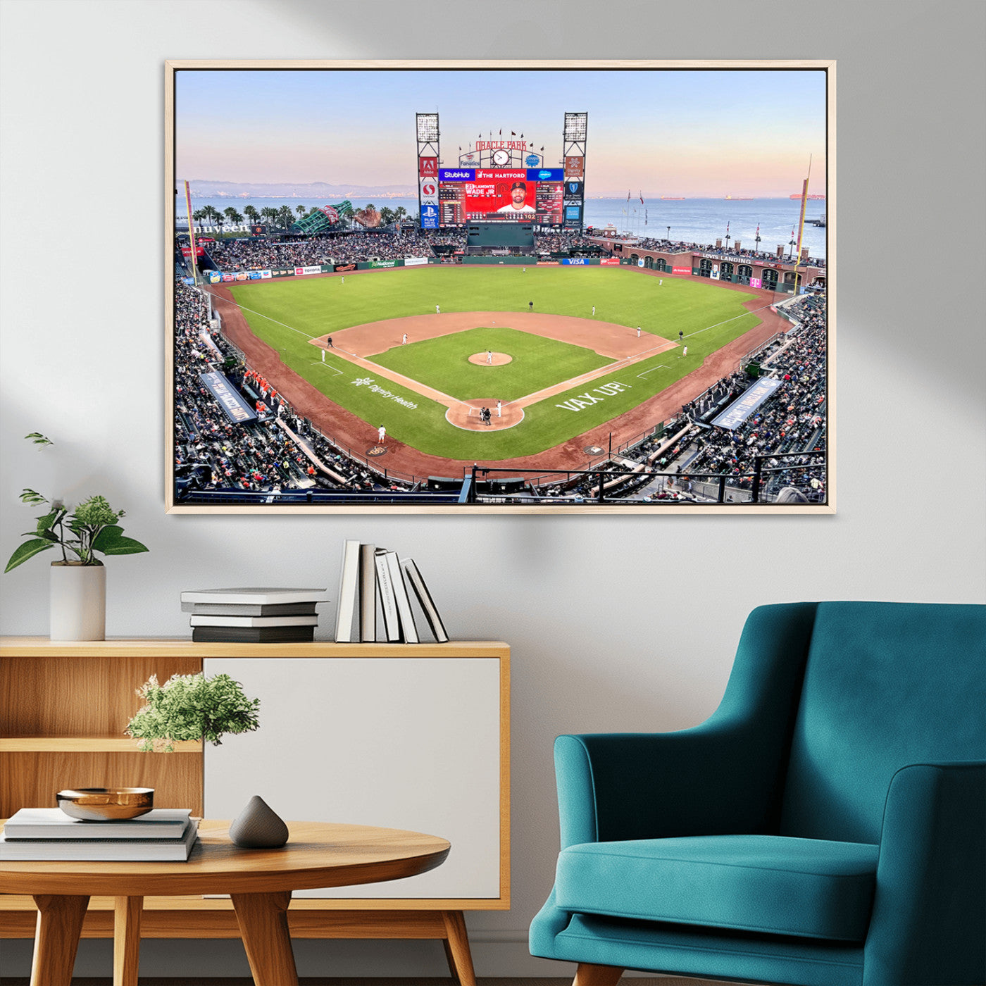 MGV-FC-36X24 - San Francisco Giants Baseball Team Print - Oracle Park Stadium Wall Art Canvas Print