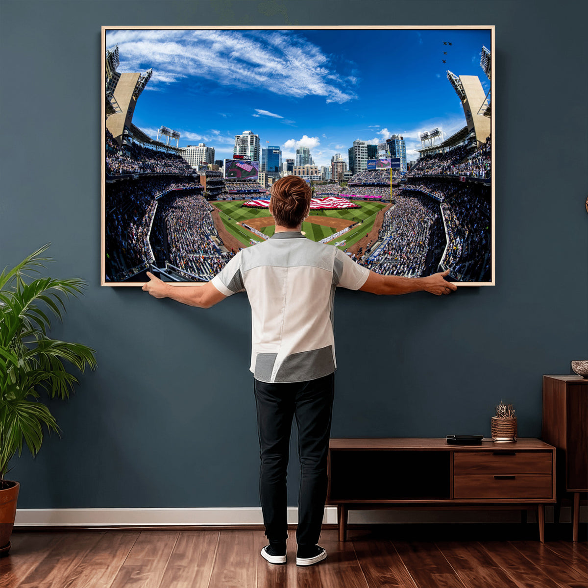 52297-MGV-CV-36X24 - San Diego Padres Baseball Team Print, Petco Park Stadium