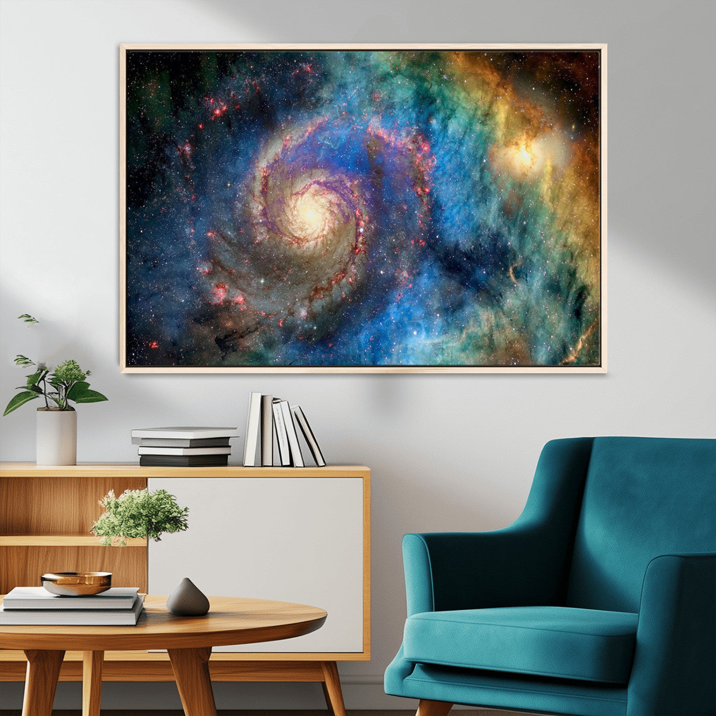 MGV-FC-36X24 - Spiral Galaxy Wall Art Canvas Print