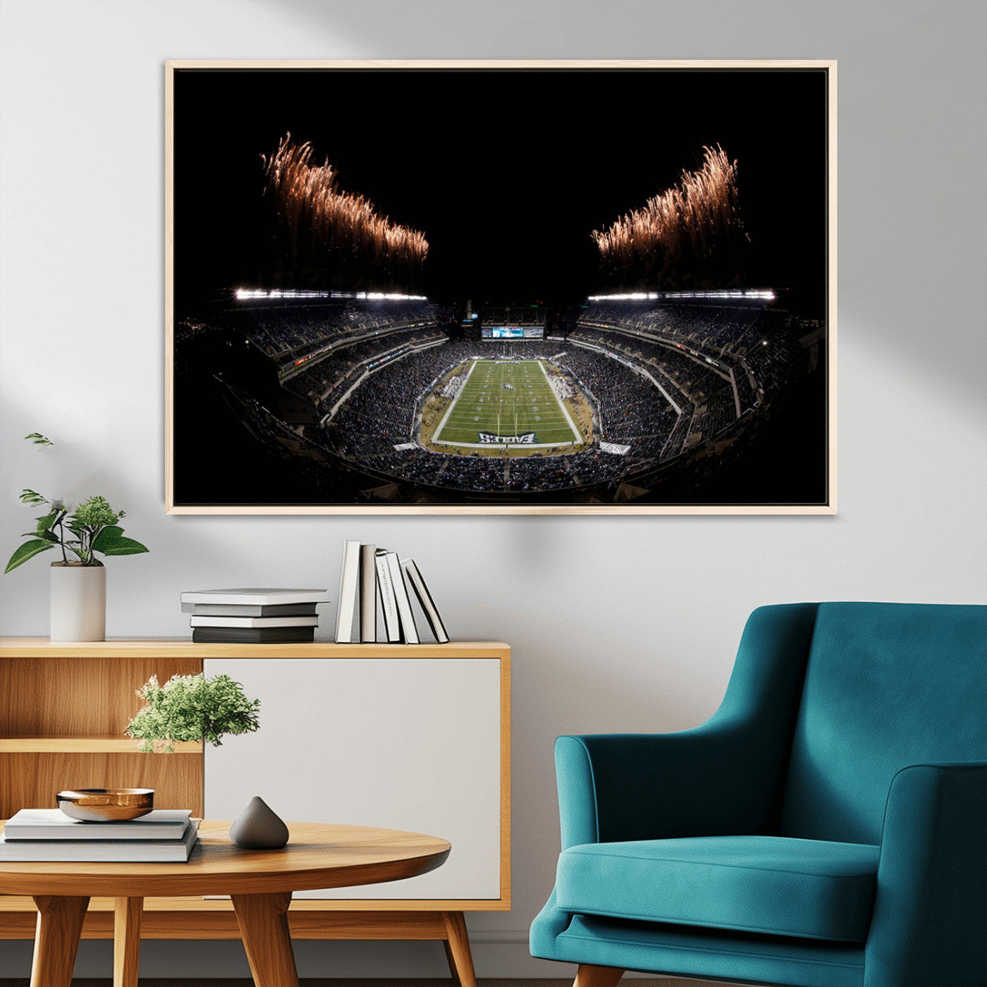 MGV-FC-36X24 - Eagles Field Stadium Wall Art | Philadelphia Eagles Football Team Print - Philadelphia Lincoln