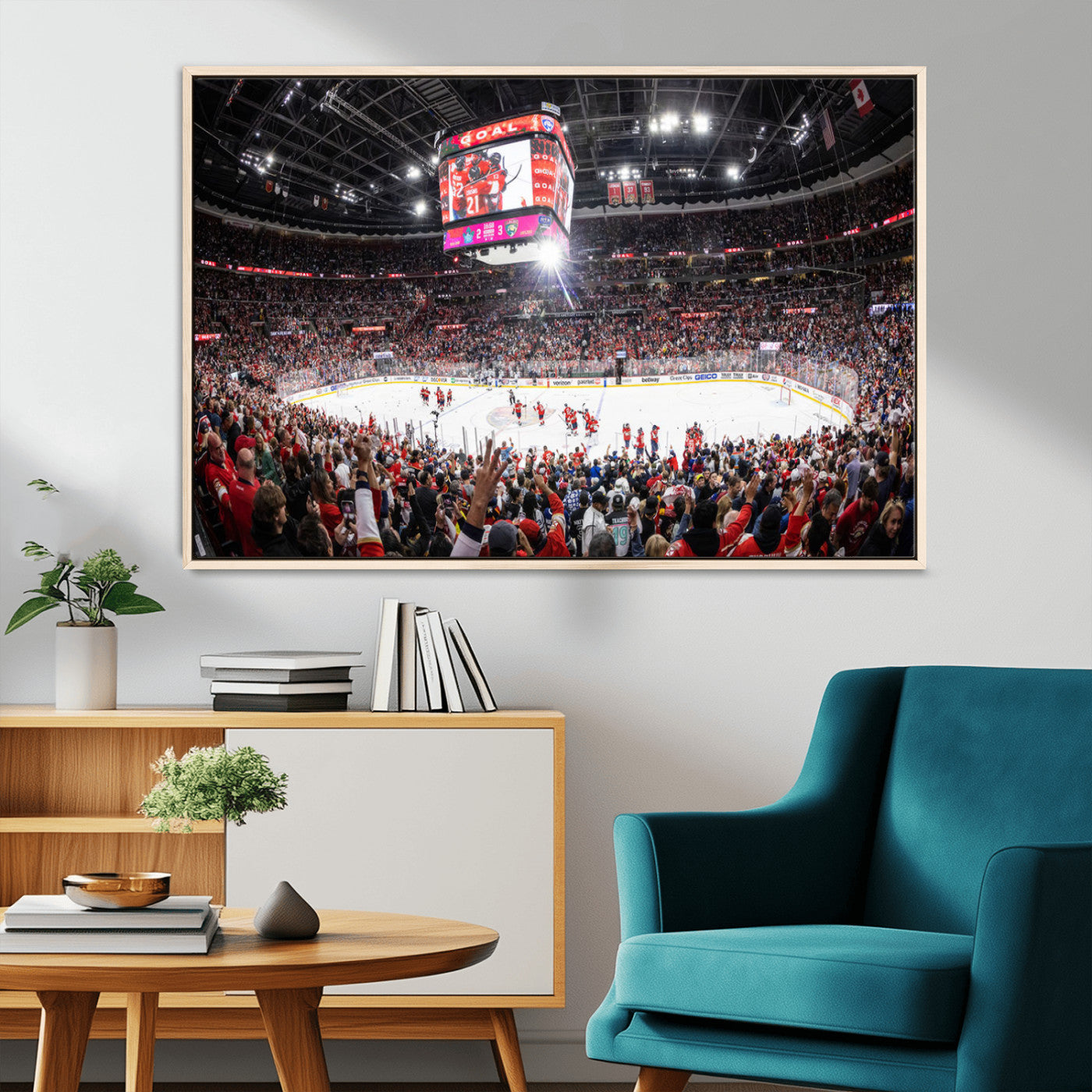 MGV-FC-36X24 - Amerant Bank Arena Wall Art Canvas Print - Basketball Arena Stadium Print