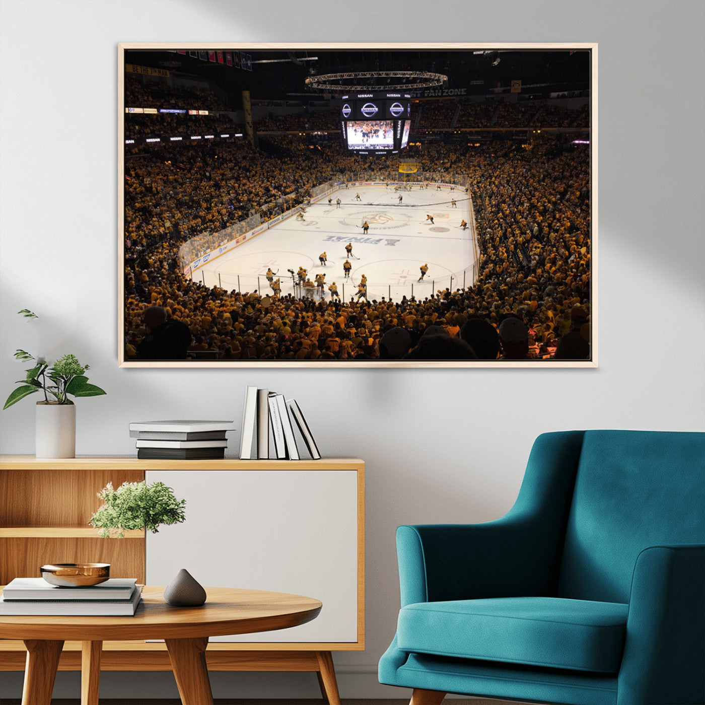 MGV-FC-36X24 - Bridgestone Arena - Nashville Predators Hockey Team Print - Nashville Wall Art Canvas Print