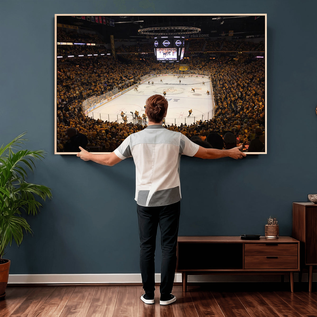 99407-MGV-CV-36X24 - Bridgestone Arena - Nashville Predators Hockey Team Print - Nashville Wall Art Canvas Print