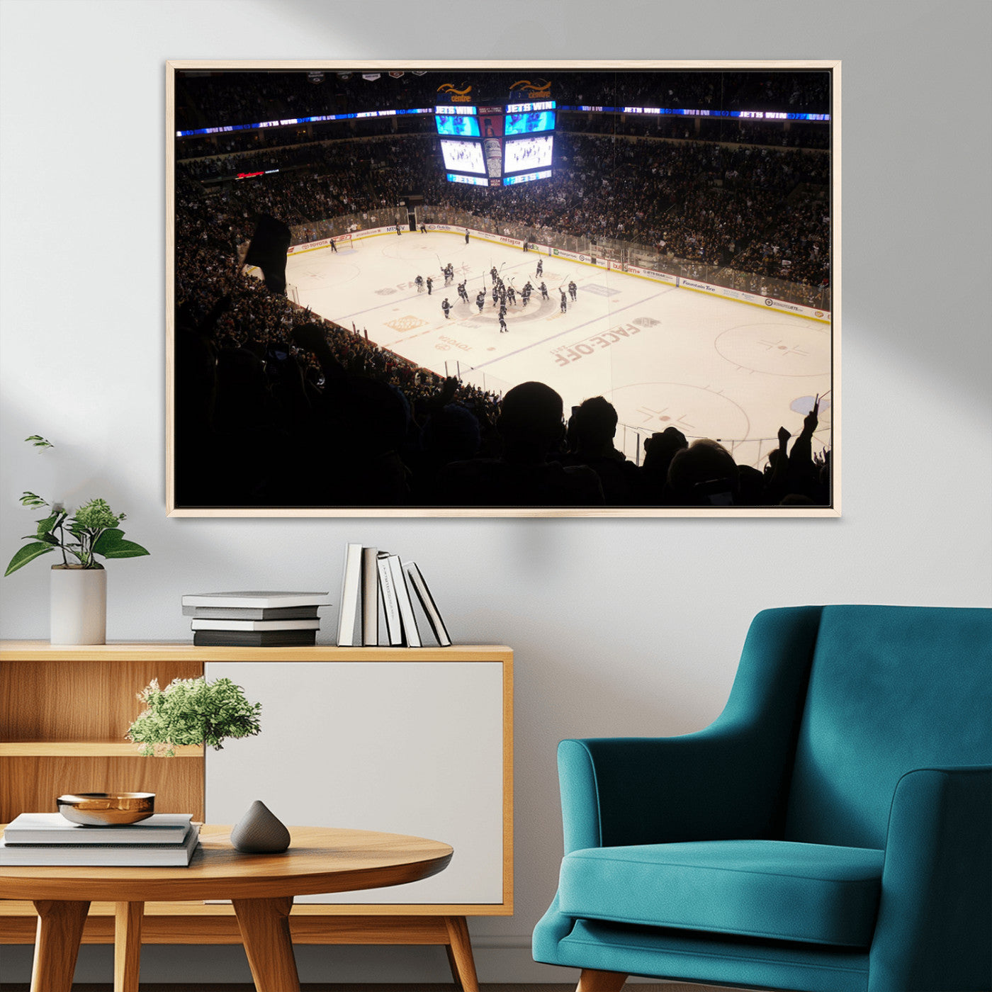 MGV-FC-36X24 - Canada Life Centre Wall Art | Winnipeg Jets Hockey Team Print Canvas | Ready to Hang | Winnipeg Wall