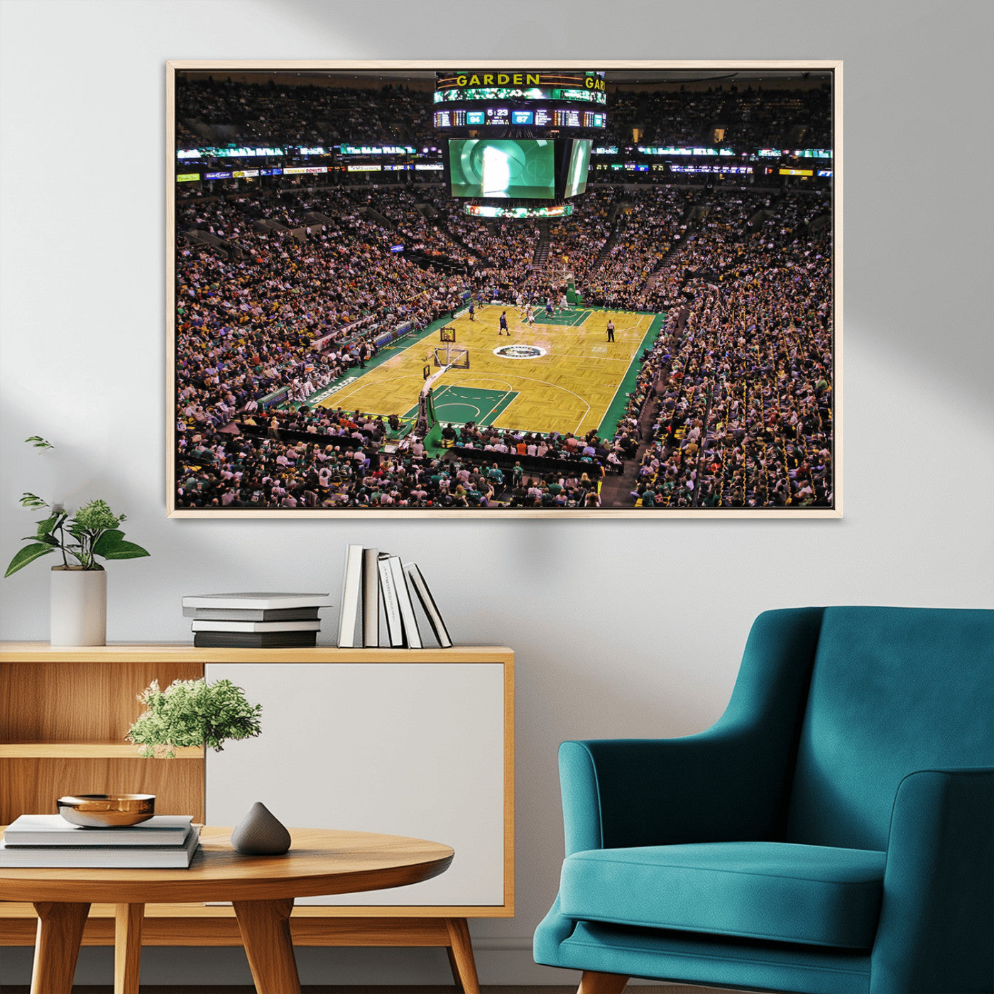 MGV-FC-36X24 - Celtics Game Versus The Timberwolves | Baseball Stadium Wall Art | Canvas Print | Ready to Hang