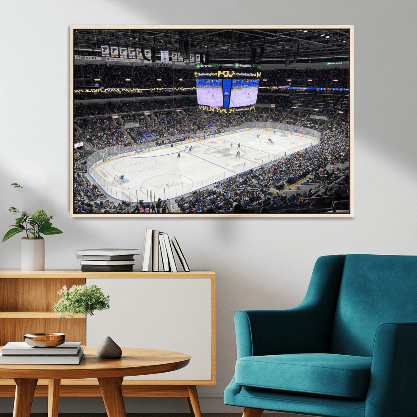 MGV-FC-36X24 - Enterprise Center Missouri St. Louis Blues Hockey Stadium Wall Art Canvas Print
