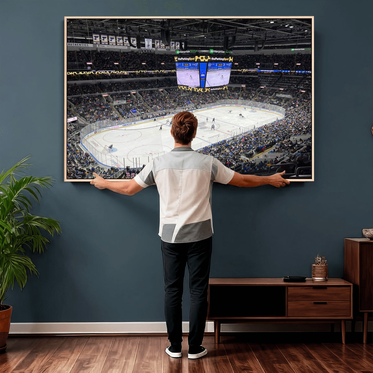75222-MGV-CV-36X24 - Enterprise Center Missouri St. Louis Blues Hockey Stadium