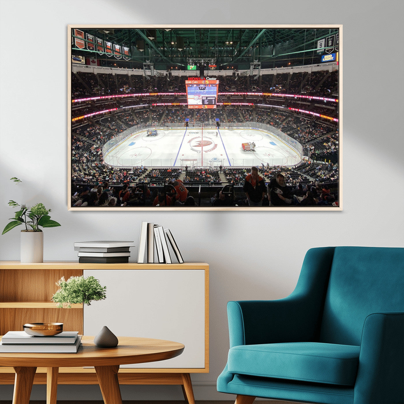 MGV-FC-36X24 - Honda Center California Anaheim Ducks Ice Hockey Stadium Canvas Print Wall Art