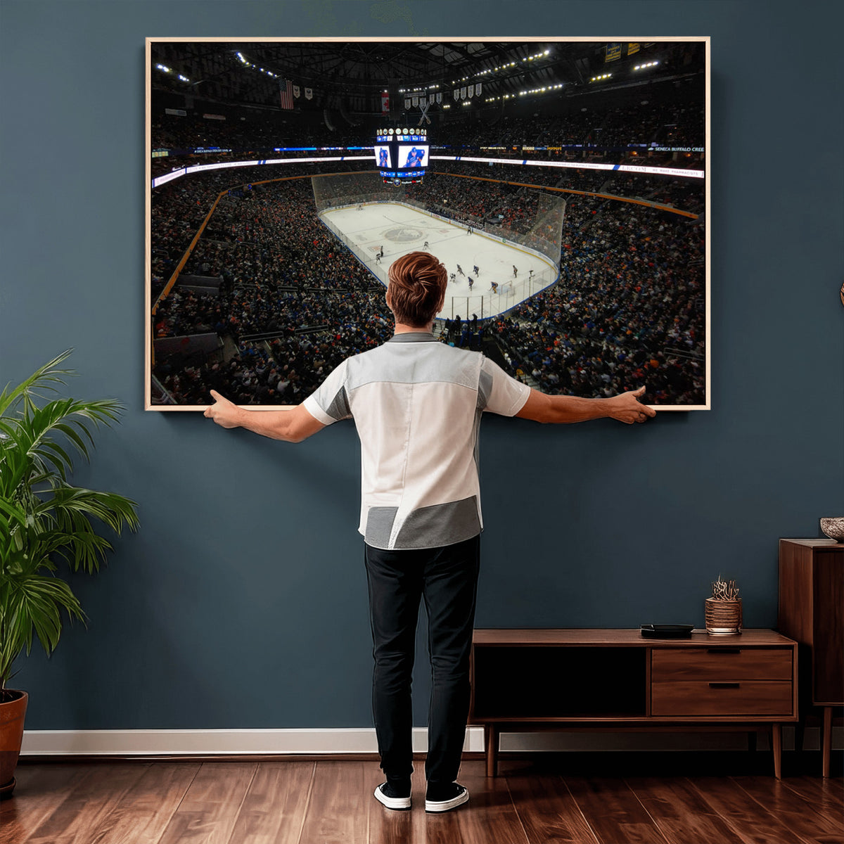 15132-MGV-CV-36X24 - KeyBank Center New York Buffalo Sabres Hockey Stadium Canvas