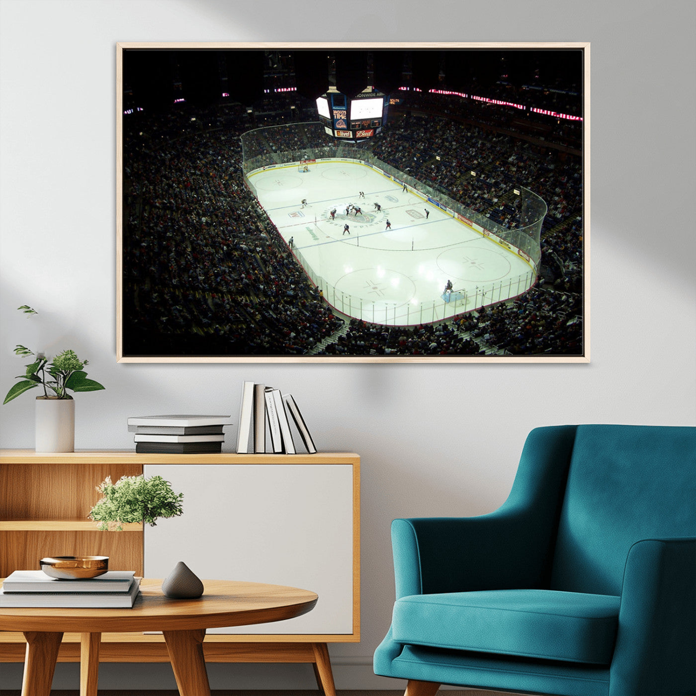 MGV-FC-36X24 - Nationwide Arena Ohio Columbus Blue Jackets Hockey Stadium Canvas Print Wall Art