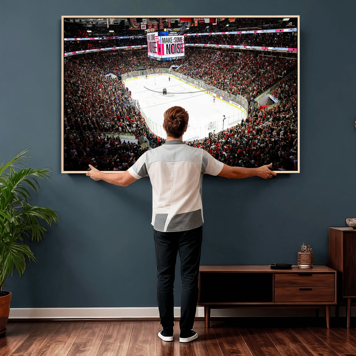 73950-MGV-CV-36X24 - PNC Arena Raleigh North Carolina Hurricanes Hockey Stadium