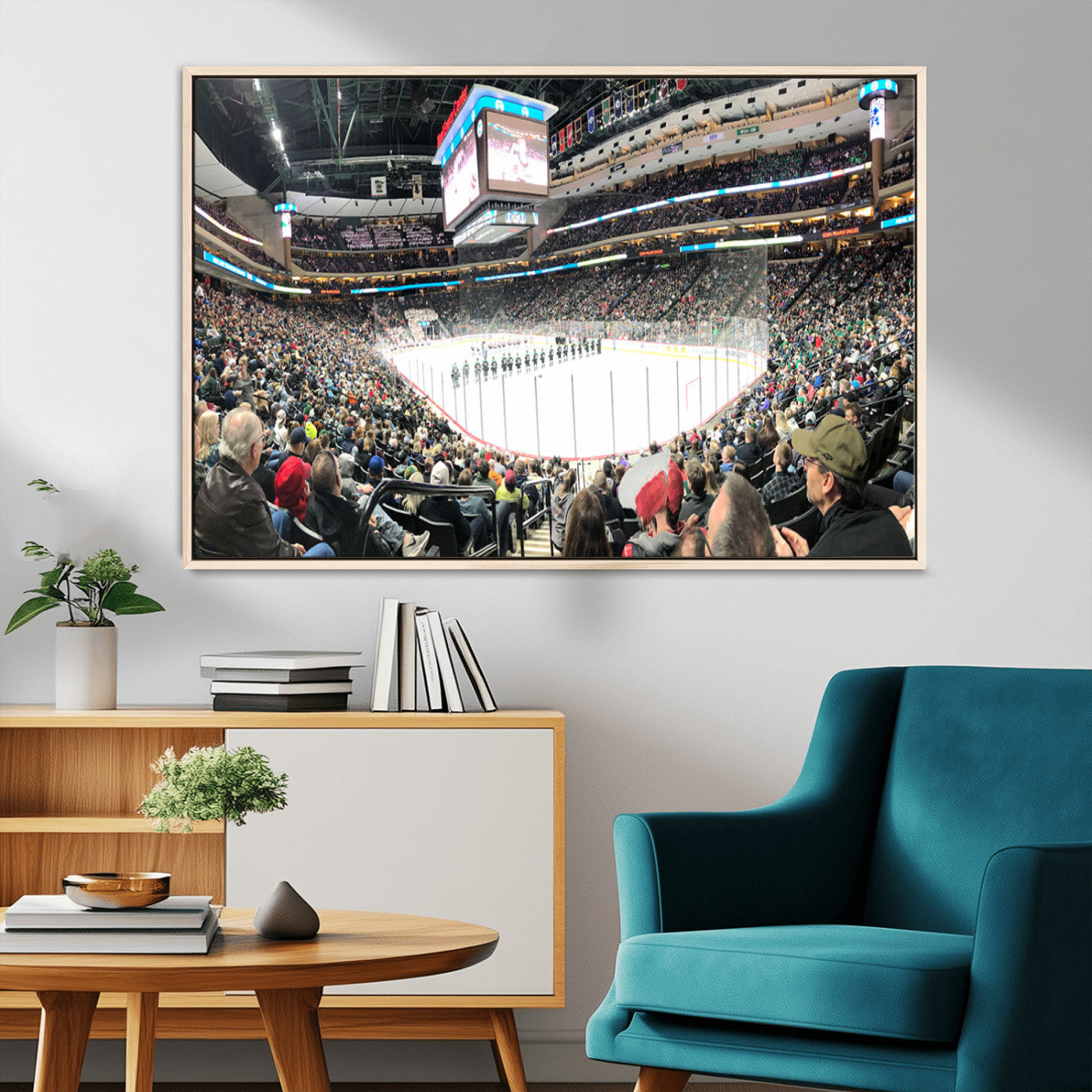 MGV-FC-36X24 - Xcel Energy Center St Paul Minnesota Wild Ice Hockey Stadium Canvas, Minnesota Wild Ice Hockey