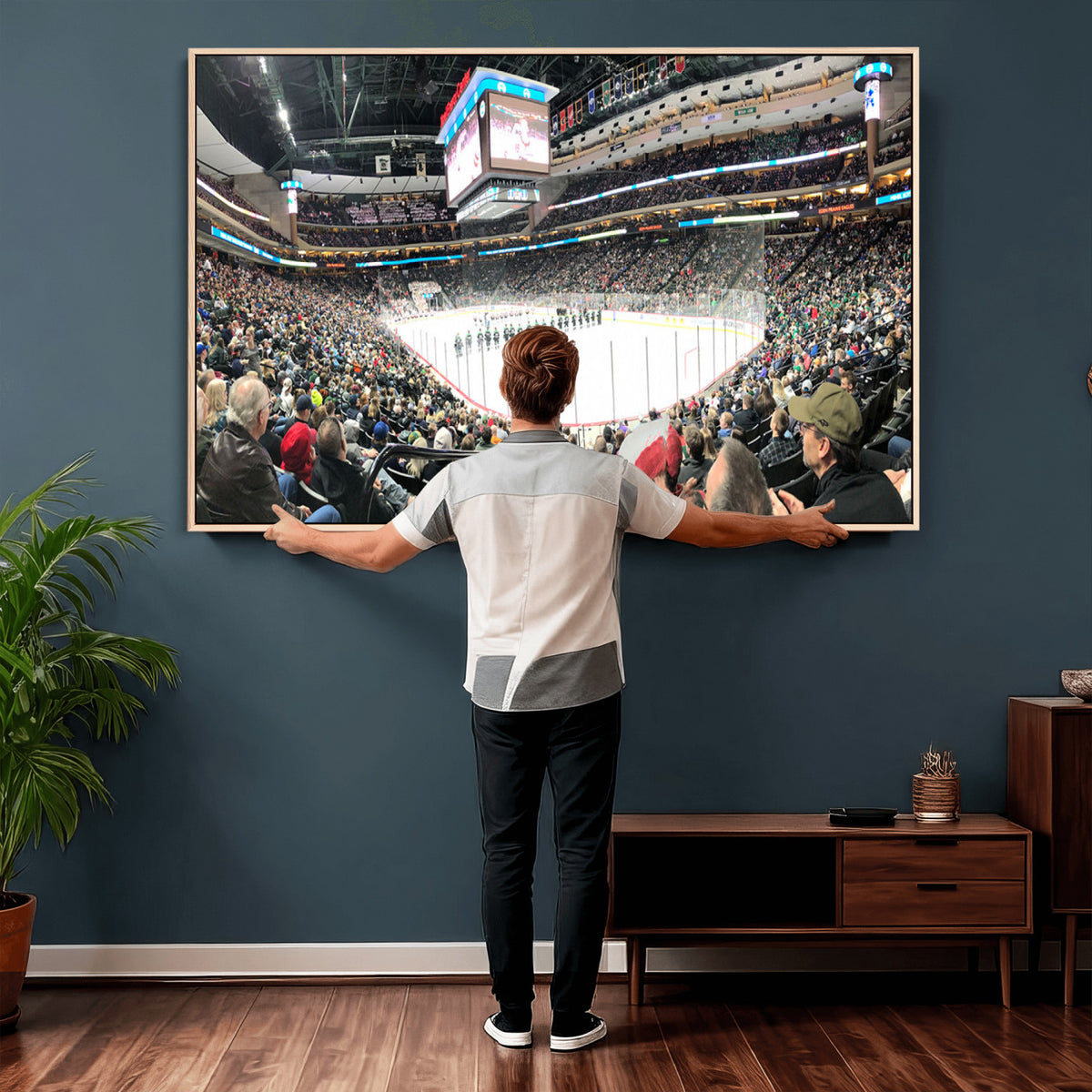 44414-MGV-CV-36X24 - Xcel Energy Center St Paul Minnesota Wild Ice Hockey Stadium