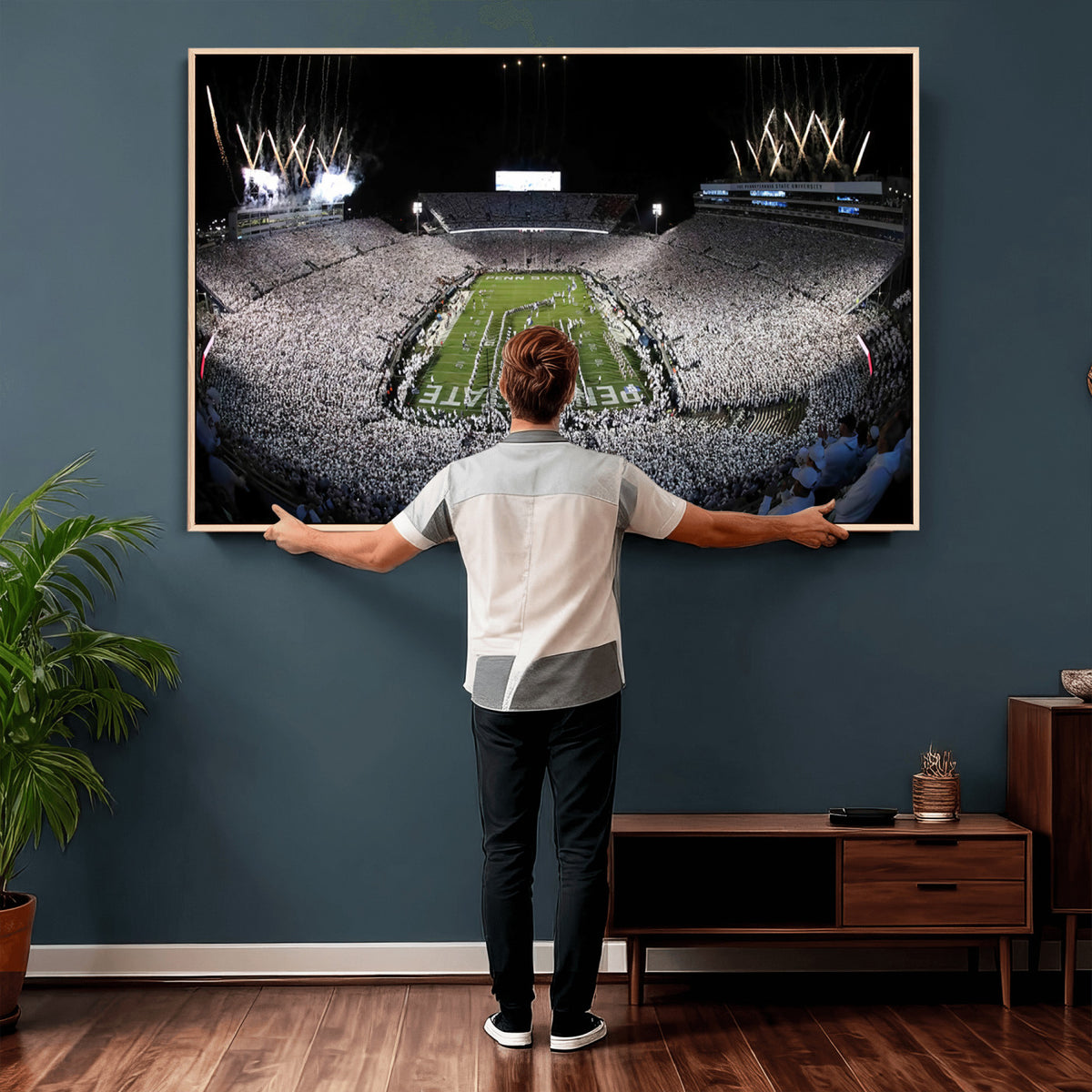 84537-MGV-CV-36X24 - Penn State Beaver Stadium Canvas Wall Art - Nittany Lions Football Print