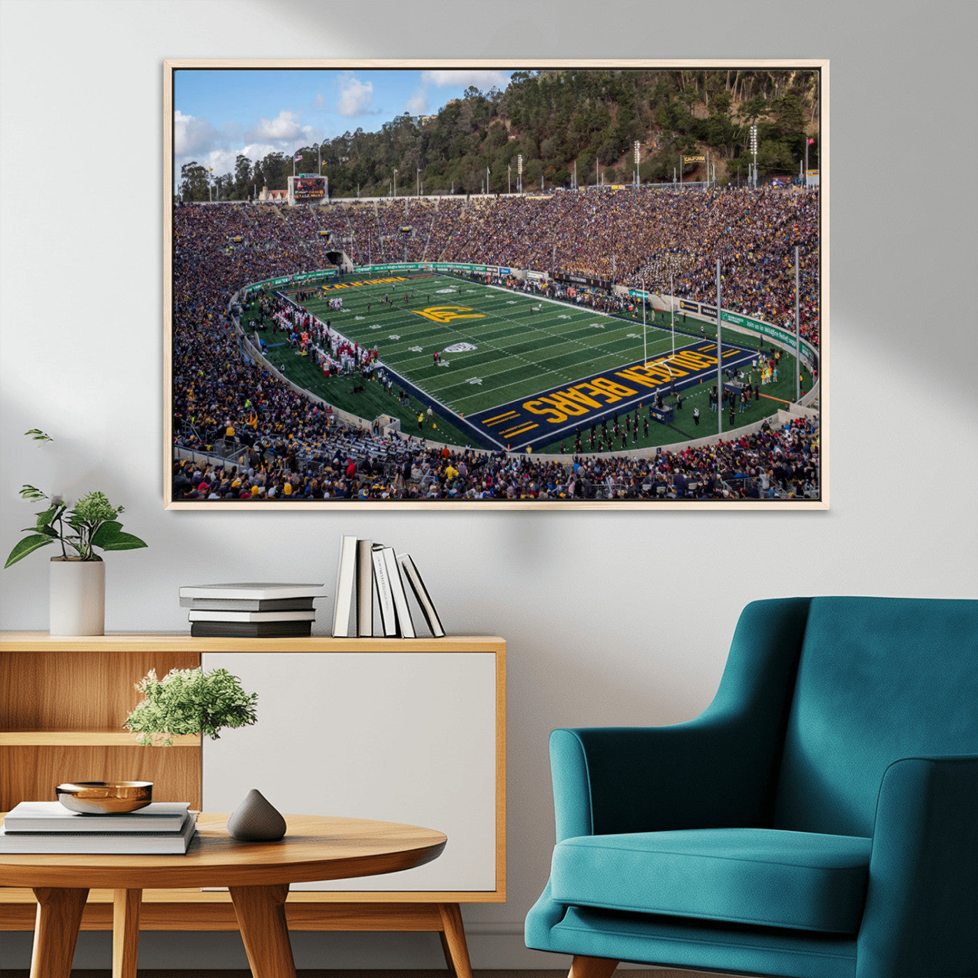 MGV-FC-36X24 - University of California Golden Bears Football Team Print - Berkeley California Memorial Stadium Art