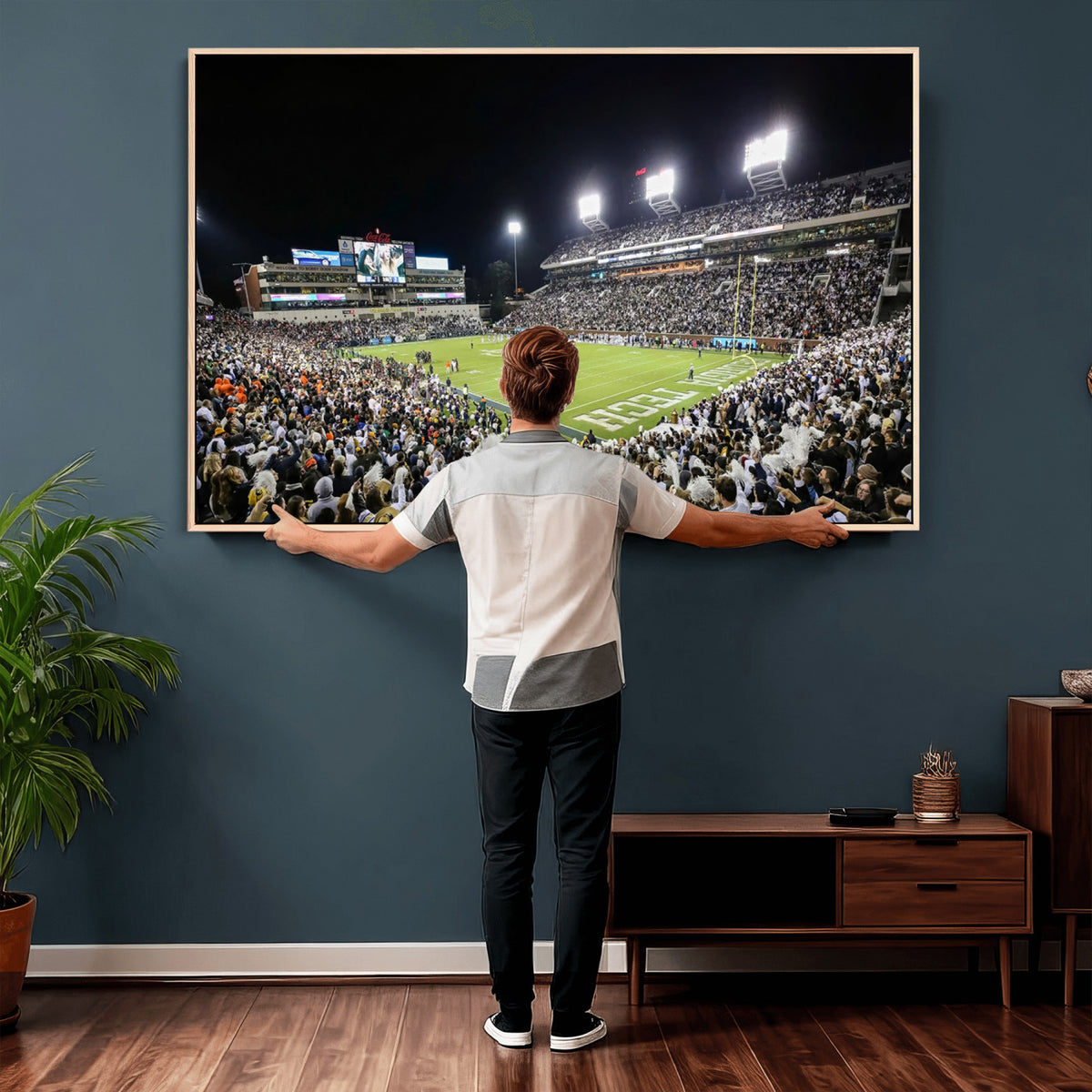 49339-MGV-CV-36X24 - Georgia Tech Yellow Jackets Football Team Print, Atlanta