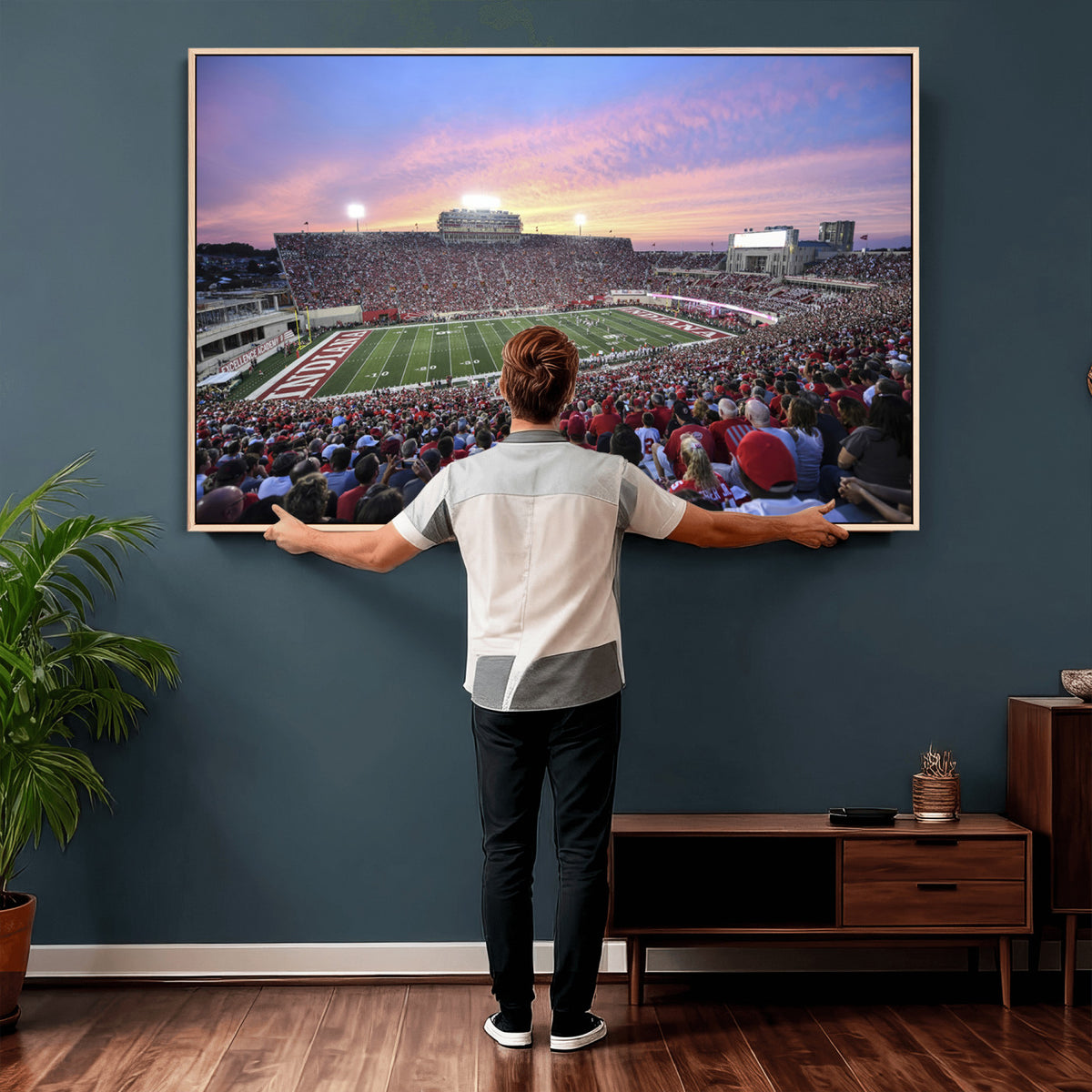 13046-MGV-CV-36X24 - Indiana University Hoosiers Football Team Print