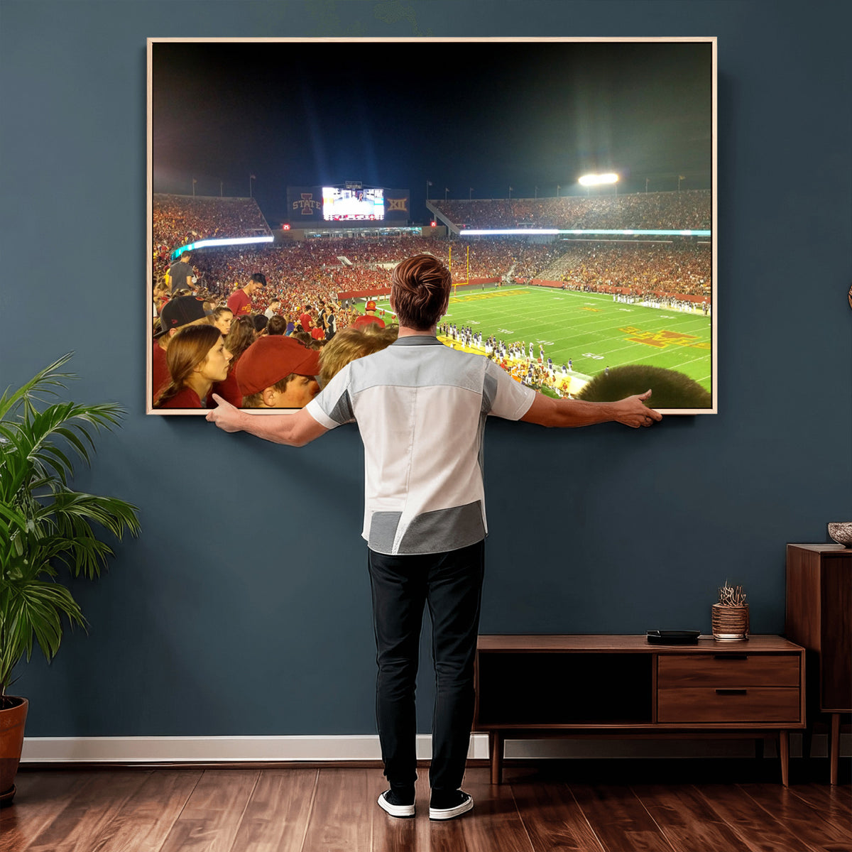 94319-MGV-CV-36X24 - Iowa State University Cyclones Art Print, Jack Trice Stadium Ames