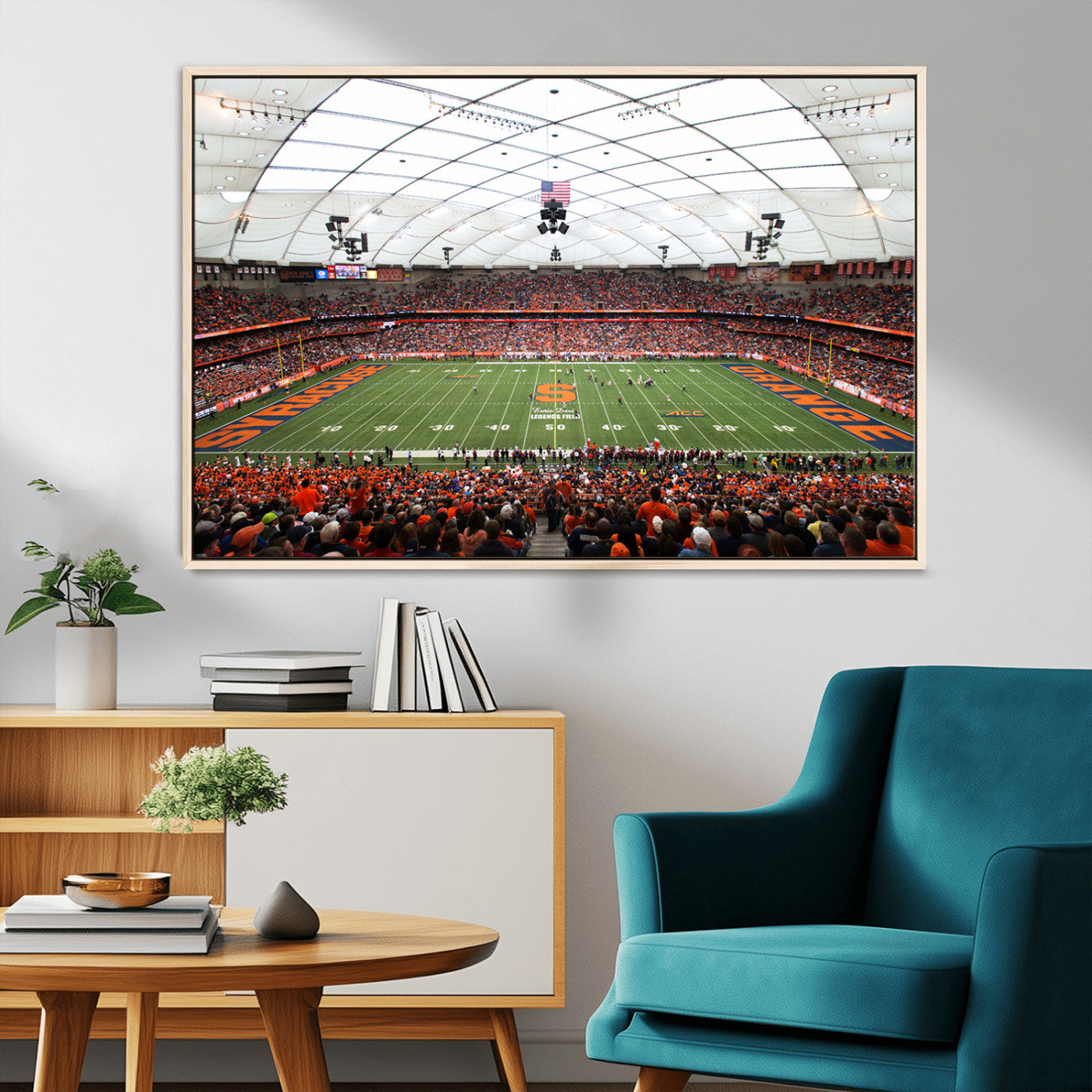 MGV-FC-36X24 - Syracuse University Orange Football Team Print - Syracuse JMA Wireless Dome Wall Art Canvas Print