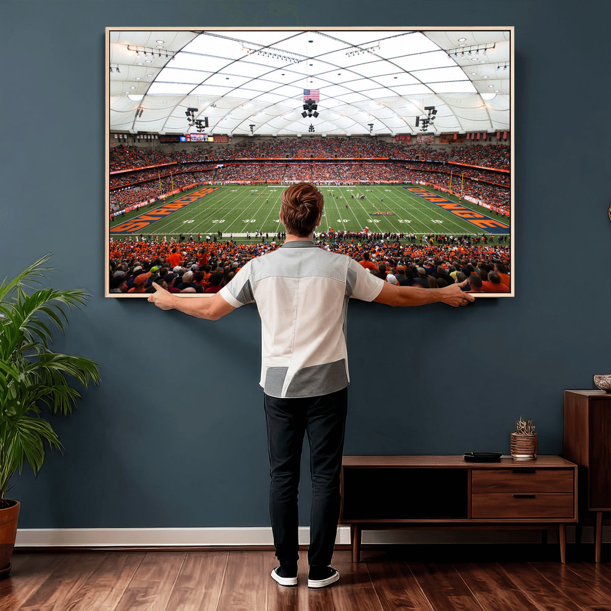 78104-MGV-CV-36X24 - Syracuse University Orange Football Team Print, Syracuse