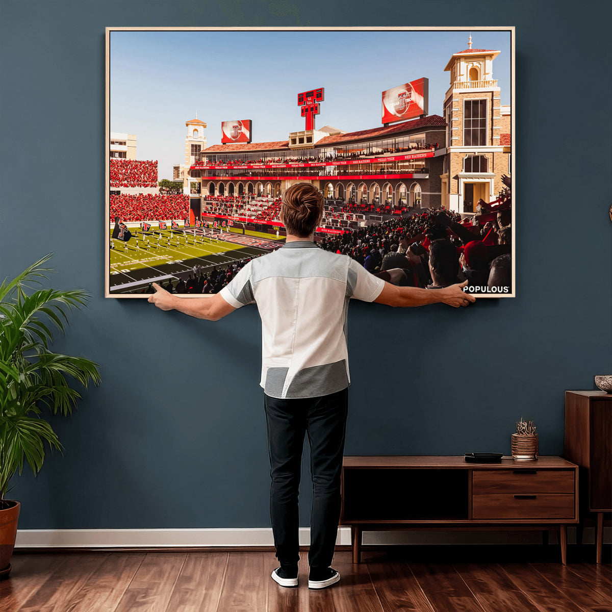89744-MGV-CV-36X24 - Jones AT&T Stadium Texas Tech Red Raiders Wall Art