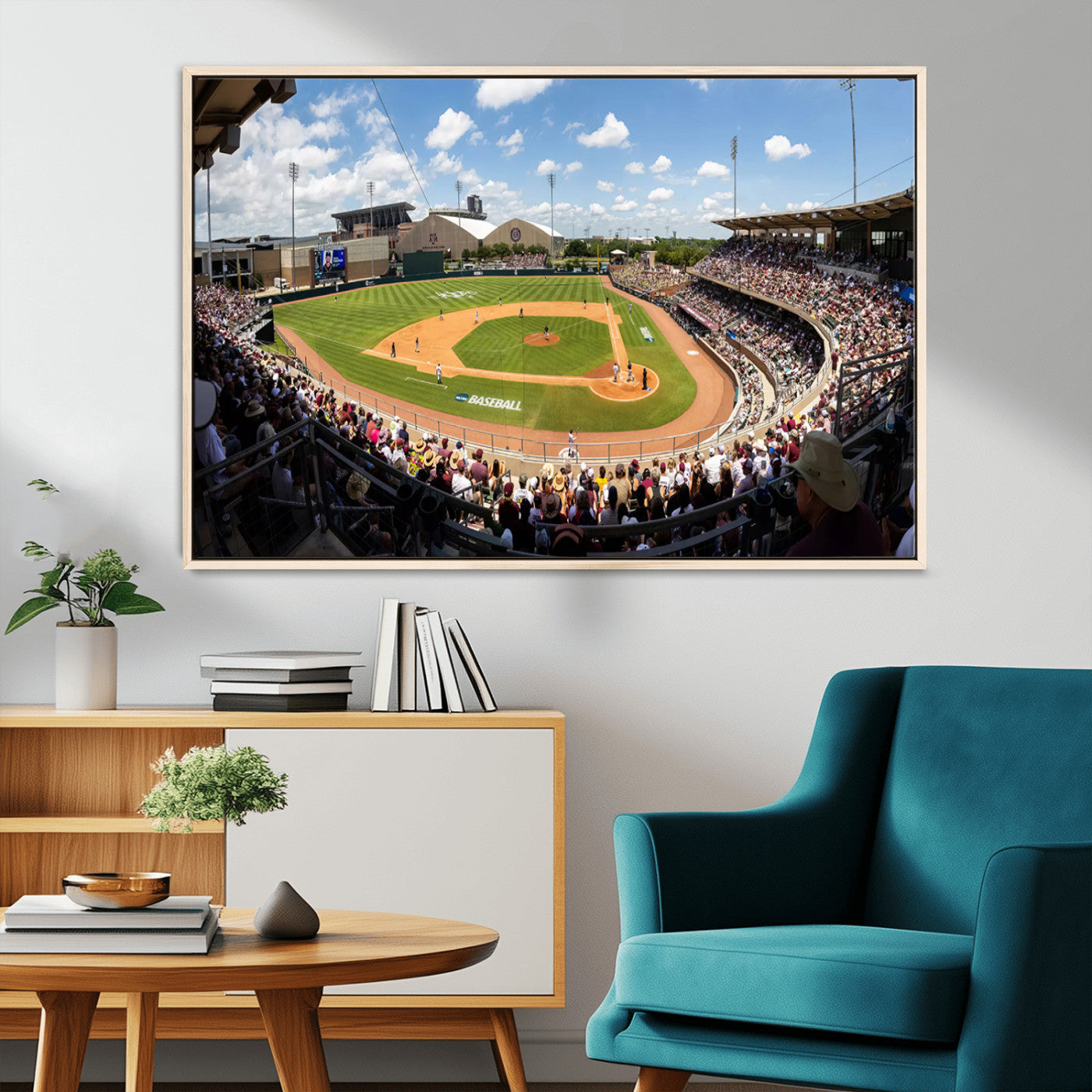 MGV-FC-36X24 - The Texas A&M University Aggies Athletics Team Print - College Station Kyle Field Wall Art Canvas