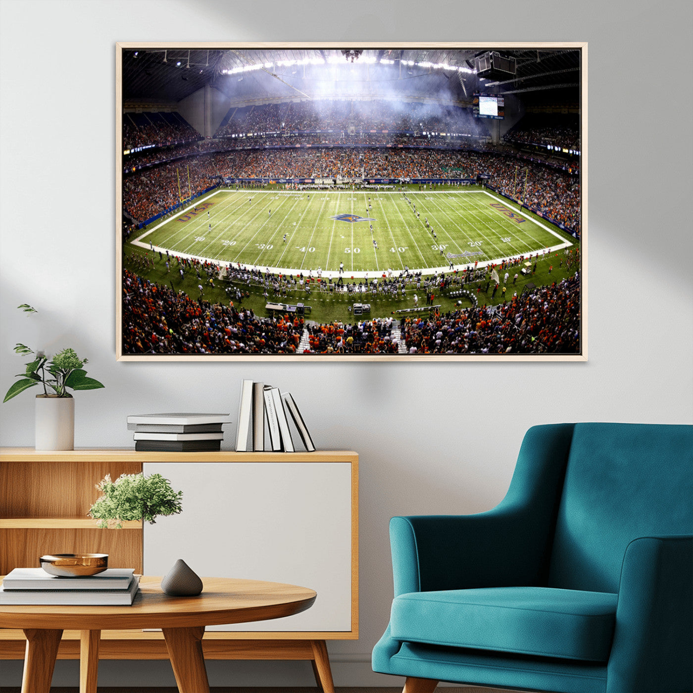MGV-FC-36X24 - The University of Texas at San Antonio Roadrunners Football Team Print - San Antonio Alamodome Wall