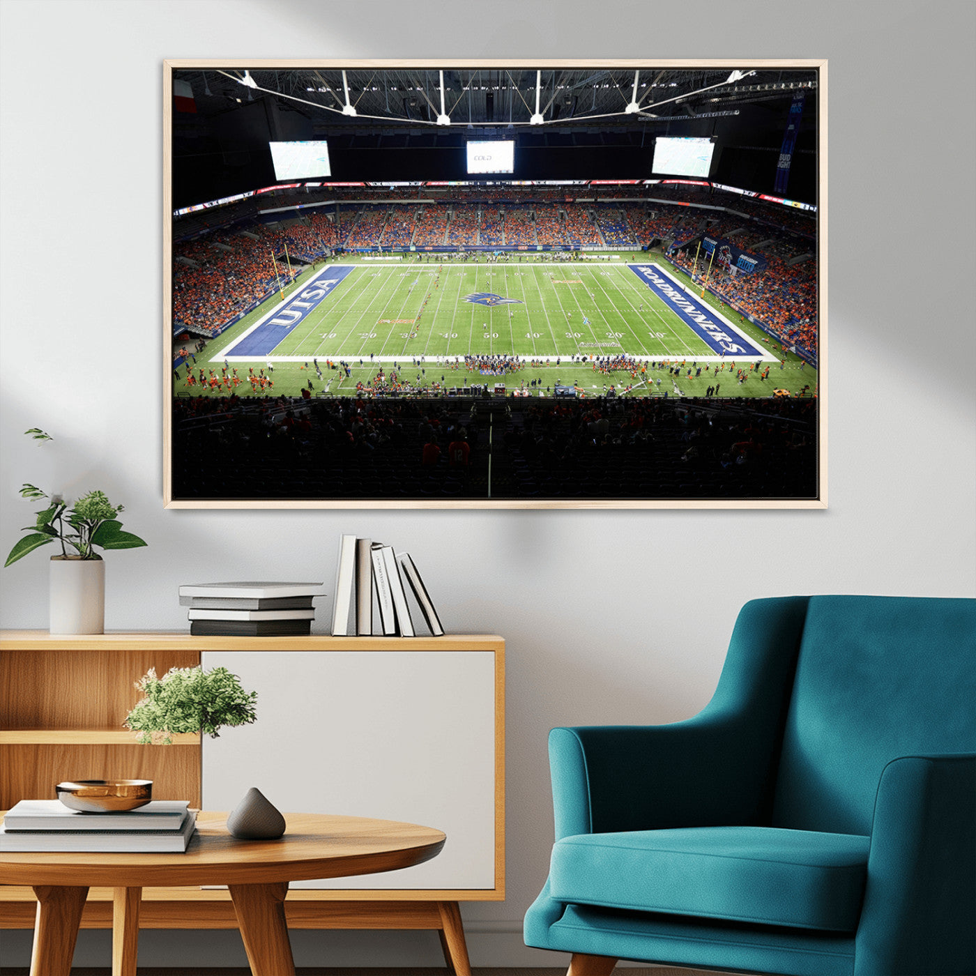 MGV-FC-36X24 - The University of Texas at San Antonio Roadrunners Football Team Print - San Antonio Alamodome Wall