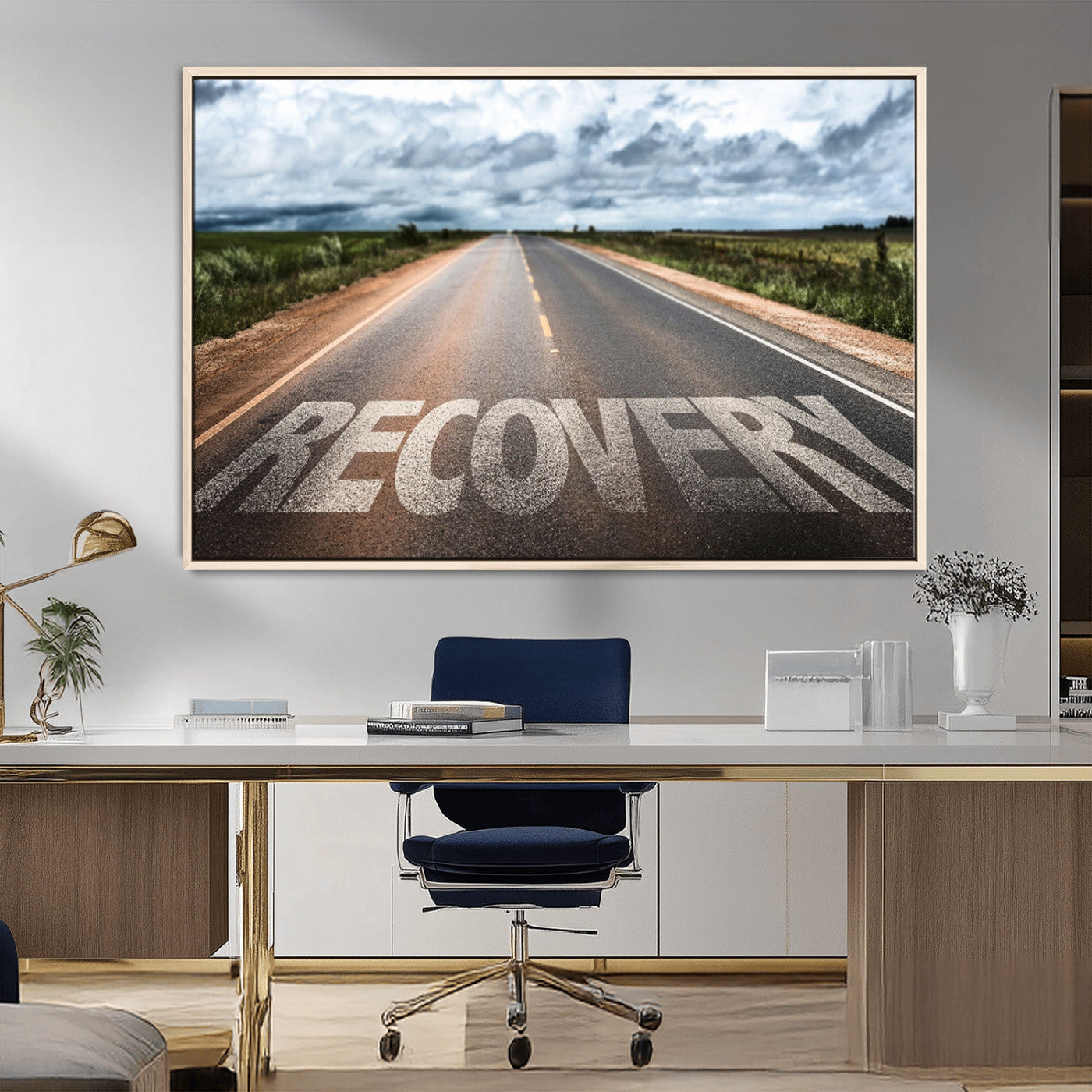 MGV-FC-36X24 - Recovery Road Wall Art Canvas Print