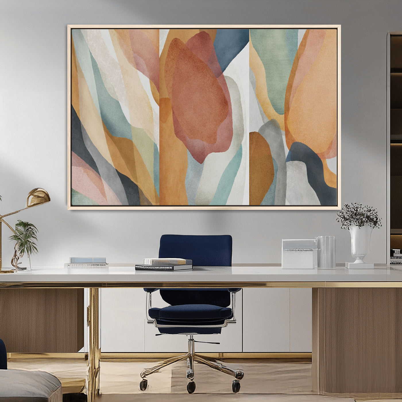 MGV-FC-36X24 - Boho Wall Art Canvas Print Set, Watercolor Boho Wall Art Canvas
