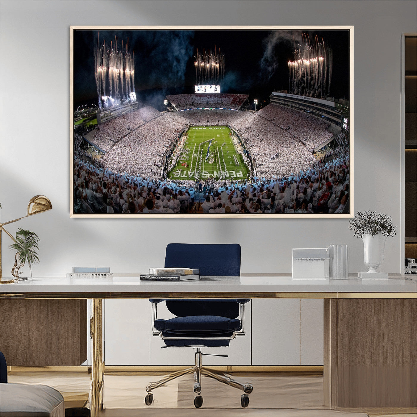 MGV-FC-36X24 - Penn Stadium Football Wall Art Canvas Print, Pennsylvania University Football Stadium