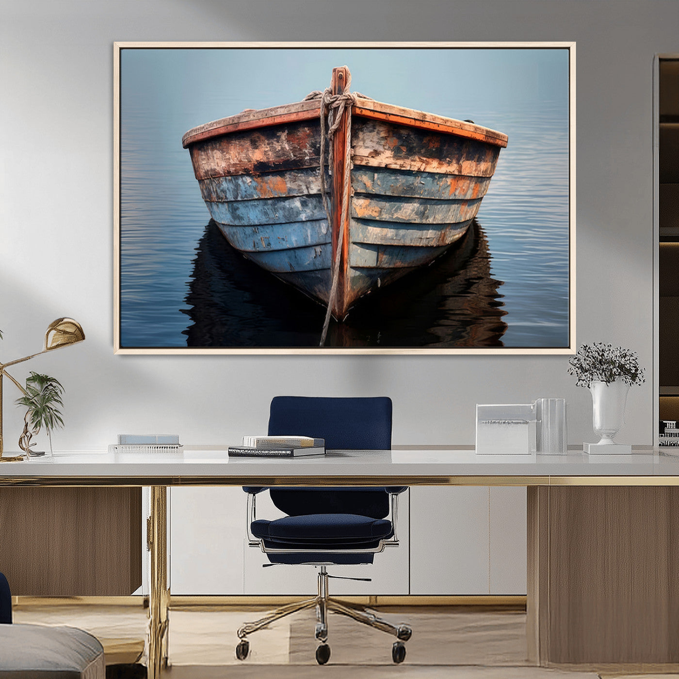 MGV-FC-36X24 - Stunning Vintage Boat Canvas Print | Nautical Wall