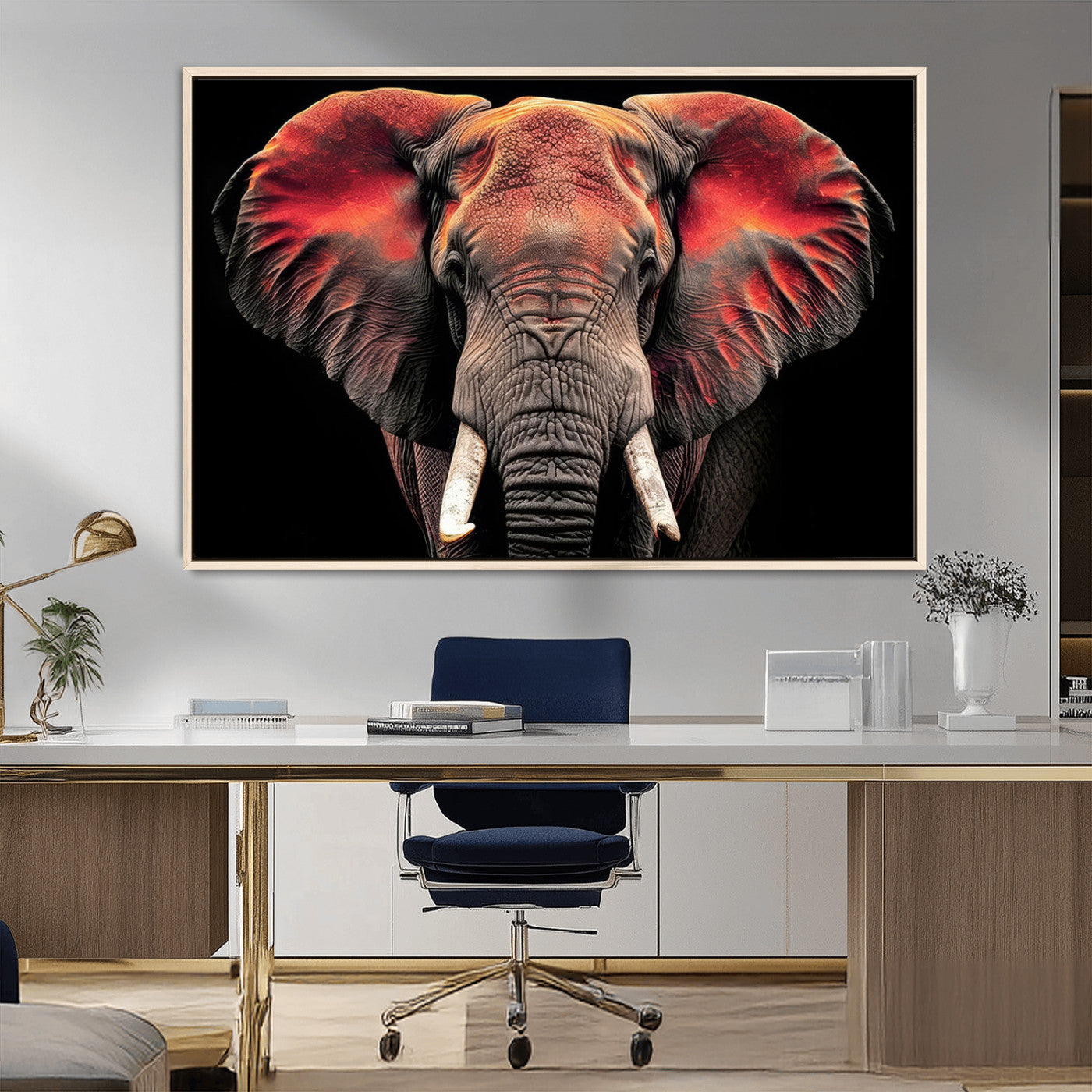 54719-MGV-FC-36X24_Natural-Elephant Wall Art Canvas Print