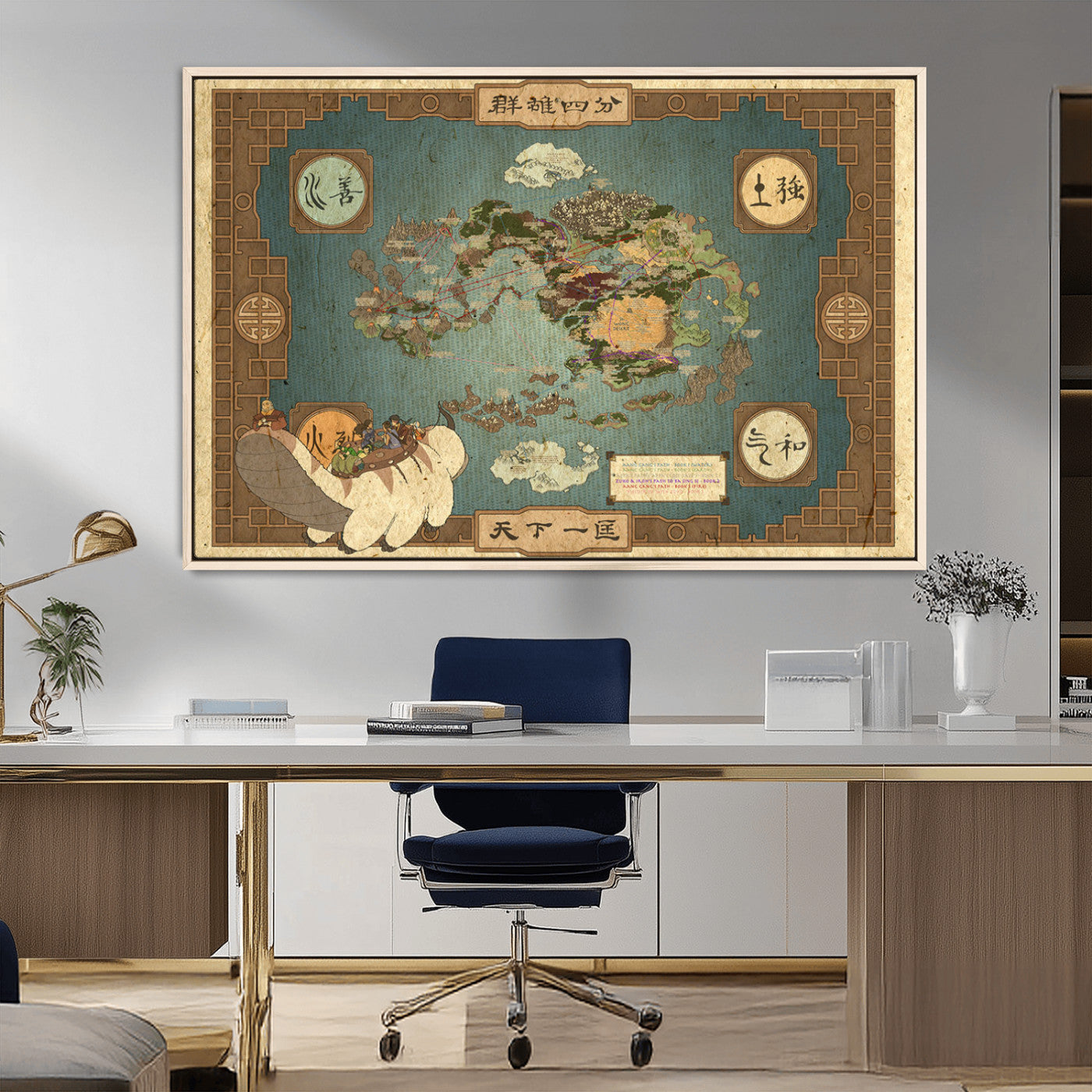 MGV-FC-36X24 - Push Pin World Map Canvas Print – Framed Wall Art for Couples to Track Their Travels – Anniversary