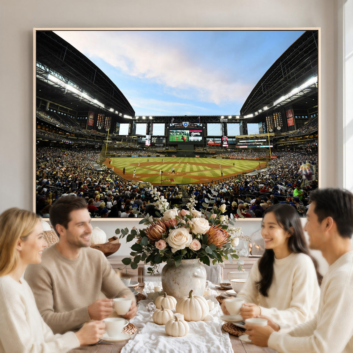 92672-MGV-CV-36X24 - Arizona Diamondbacks Team Print - Phoenix Chase Field