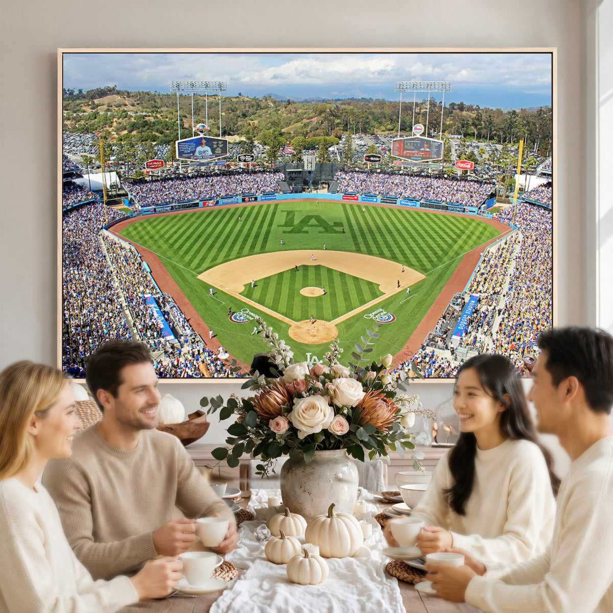 34760-MGV-CV-36X24 - Citi Field Wall Art Print | 3-Panel New York Mets Baseball Stadium Canvas Print