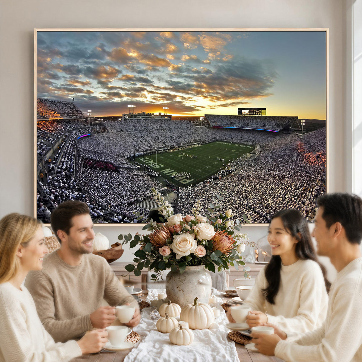 38807-MGV-CV-36X24 - Beaver Stadium Wall Art, Penn State Stadium Wall Art | Penn State Nittany Lions Football