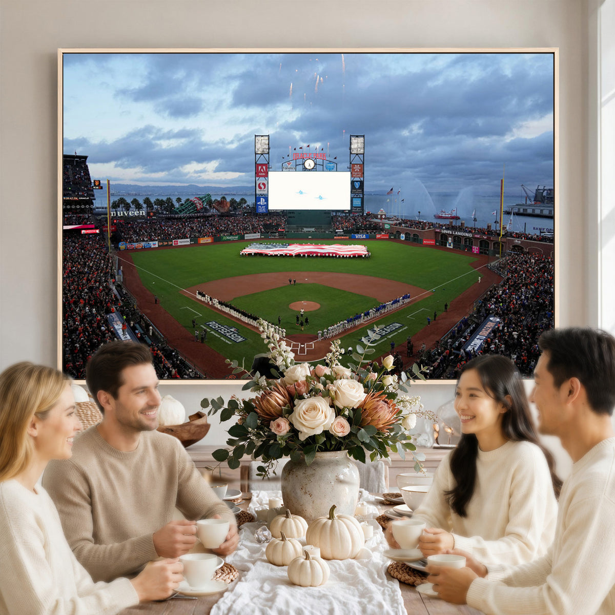 44631-MGV-CV-36X24 - Oracle Park San Francisco Giants Wall Art | Oracle Park Stadium Canvas Print