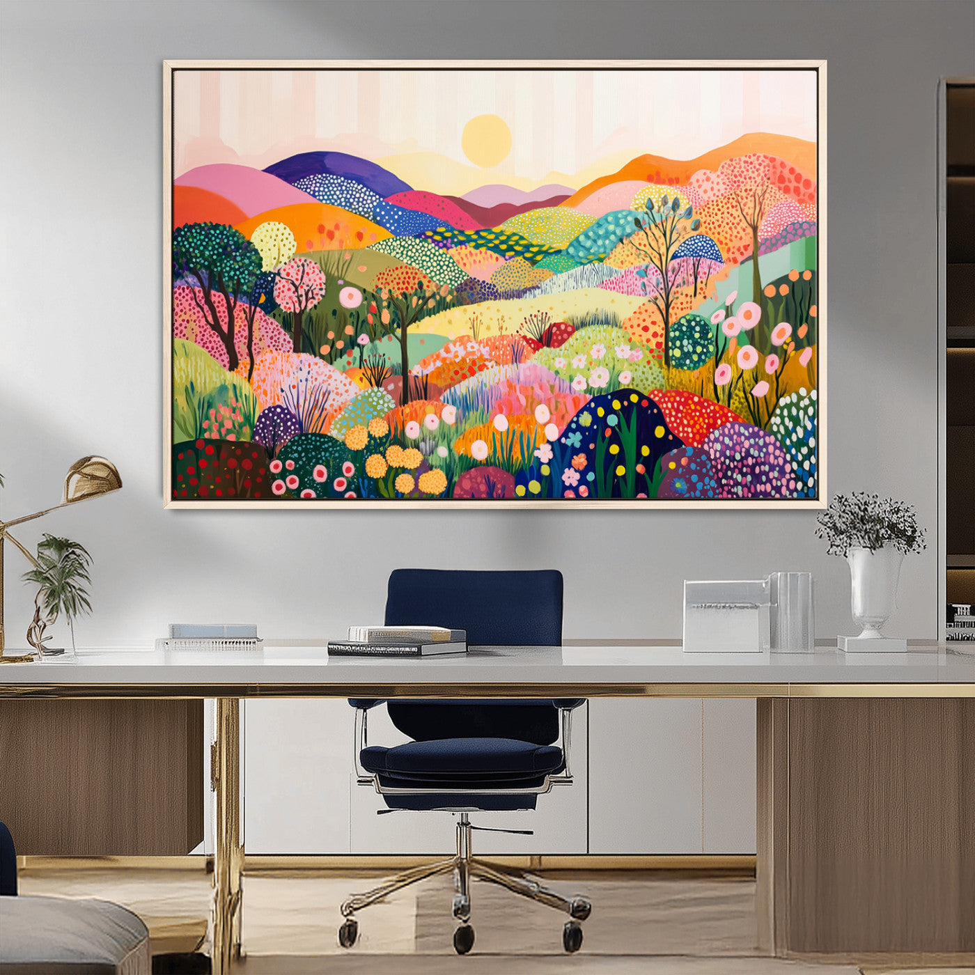 MGV-FC-36X24 - Yayoi Kusama 1986 Wall Art Print – Yayoi Kusama Wabi Sabi Japanese Wall Art Print - Vibrant Abstract